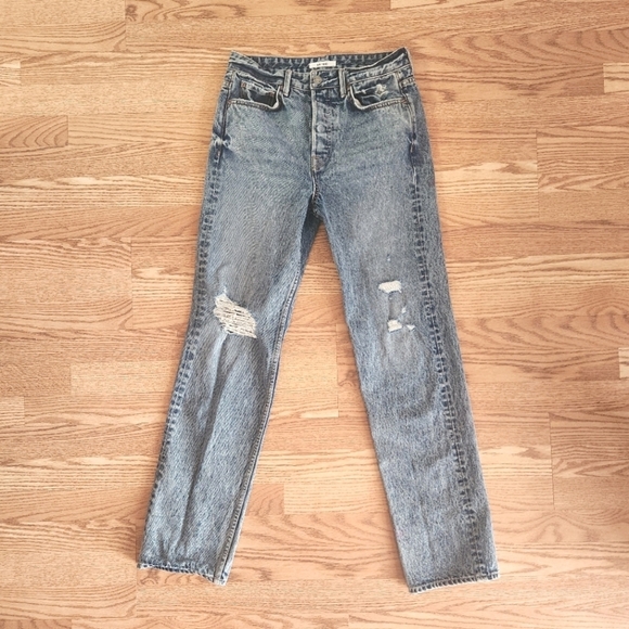 EUC GRLFRND Mica High-Rise Button Fly Jeans in Great Expectations, Size 27 - Picture 1 of 14